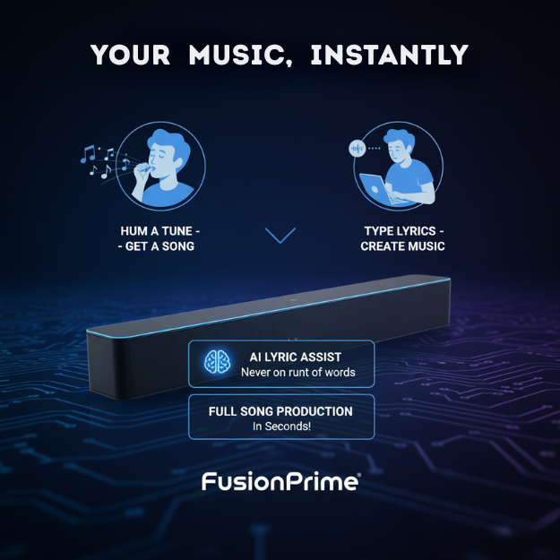 EchoVerse FP-2750 – AI Smart Soundbar with Auto Composition & Vocal Synthesis Fusion Prime