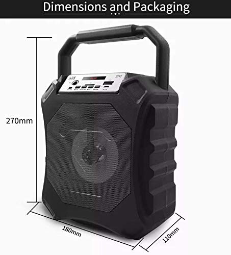 Fusion Prime BeatBox Lite Mini Bluetooth Speaker | Portable Wireless Speaker with LED Light, Deep Bass & HD Sound (Black) Fusion Prime