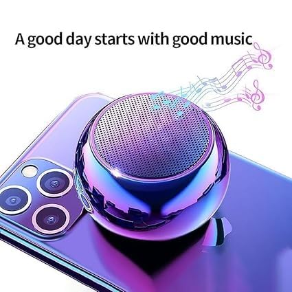 Fusion Prime BeatBox Mini Wireless Portable Speaker | Metallic Round Body, Deep Bass Sound, Easy Power Control & Long Battery Backup, Bluetooth Connectivity for Music, Calls & Travel (Jet Black) Fusion Prime