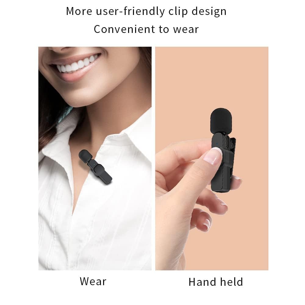 K8 Wireless Clip Microphone – Portable Mini Mic with Universal Type-C for All Devices Fusion Prime