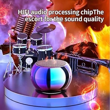 Fusion Prime BeatBox Mini Wireless Portable Speaker | Metallic Round Body, Deep Bass Sound, Easy Power Control & Long Battery Backup, Bluetooth Connectivity for Music, Calls & Travel (Jet Black) Fusion Prime