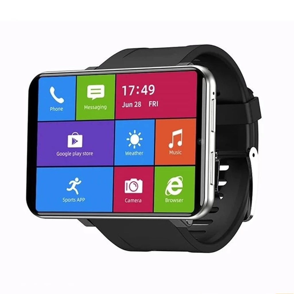 FusionPrime Smart Watch 2.86 Inch Screen Android 7.1 (4GB+64GB / 8GB+128GB) 5MP Camera 2700mAh Battery Smartwatch for Men (Silver)