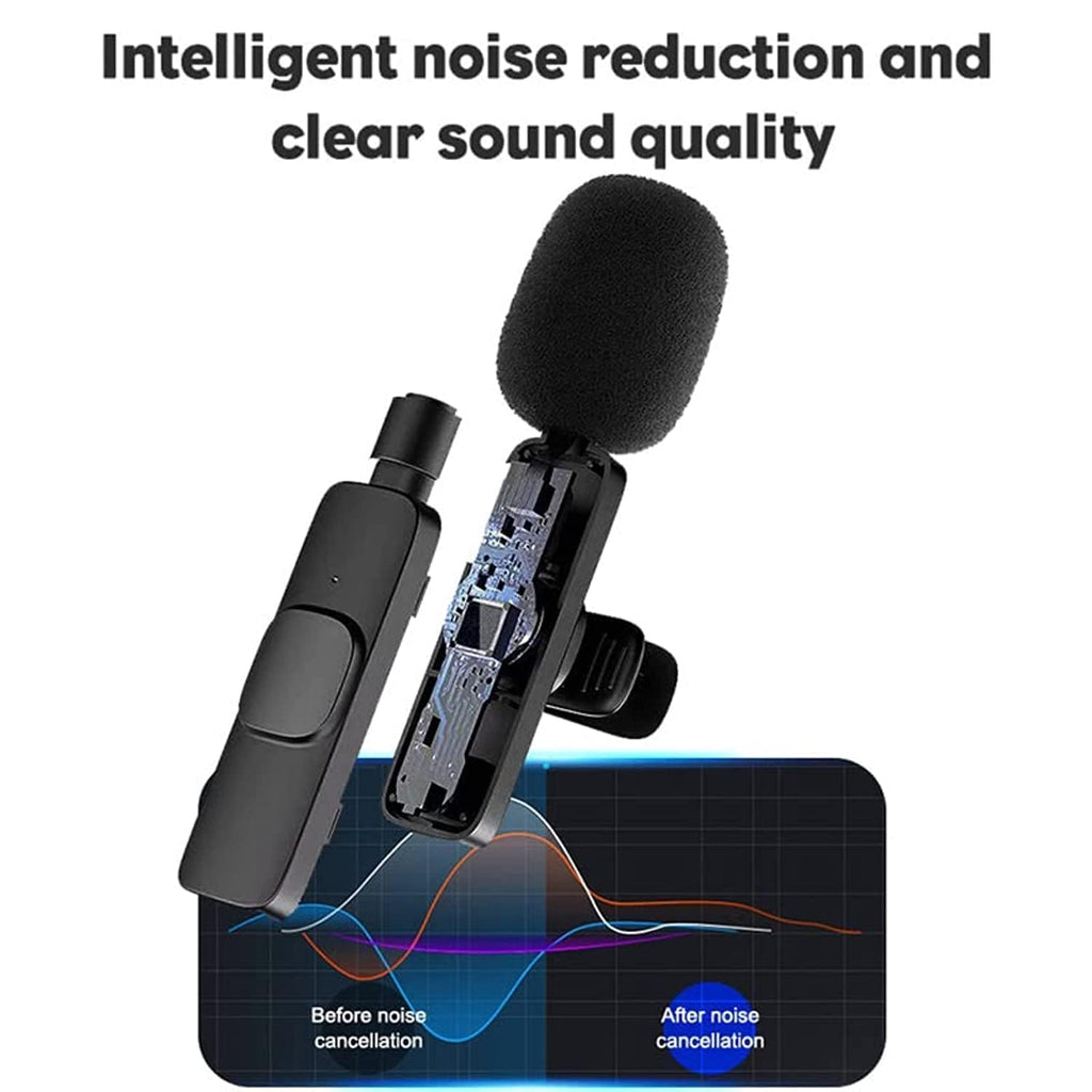 K8 Wireless Clip Microphone – Portable Mini Mic with Universal Type-C for All Devices Fusion Prime
