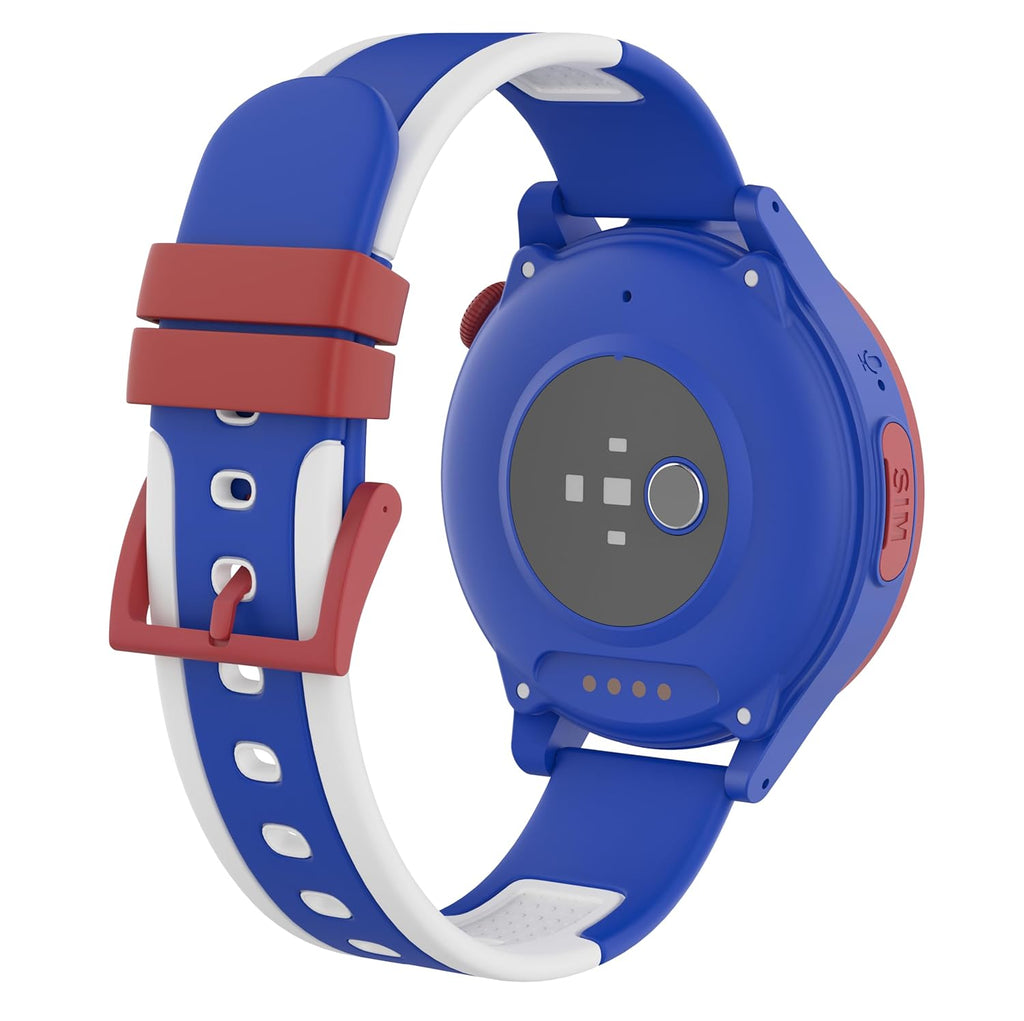 Fusion Prime TimeX Next-Gen+ Kids Smartwatch | GPS, Video Call, SOS, Heart Rate, Fever Alert, Safe Zone, SIM Support (Blue) Fusion Prime