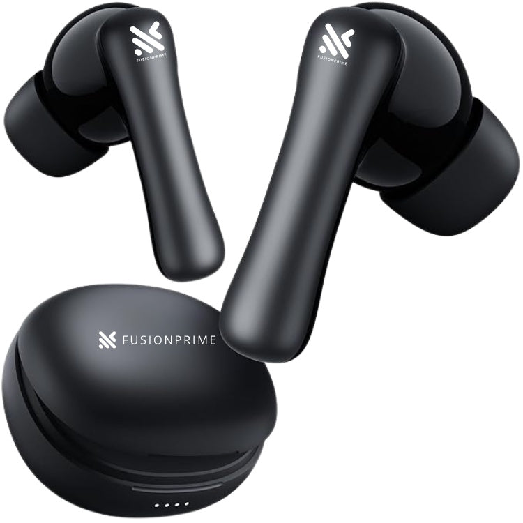 Fusion Prime SonicPods Z1 True Wireless Earbuds – 45H+ Playtime, 13mm Bass Boost Drivers, HD Clear Calls, Fast Type-C Charging, IPX4 Sweat & Splash Resistant, Bluetooth v5.3 in-Ear Buds with Deep Bass & Lightweight Design Fusion Prime