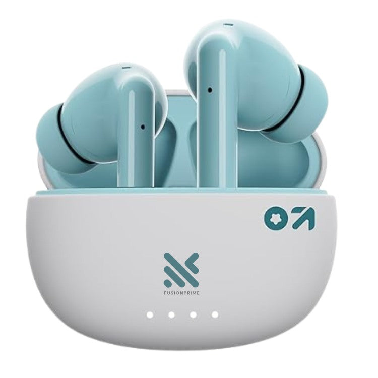 Fusion Prime SonicPods W20 True Wireless in-Ear Earbuds | 40H Playtime, ENC Mic for HD Calls, 45ms Ultra Low Latency Gaming Mode, 13mm Bass Boost Drivers, Type-C Fast Charging, IPX5 Water Resistant Touch Control TWS (Glacier Blue) Fusion Prime