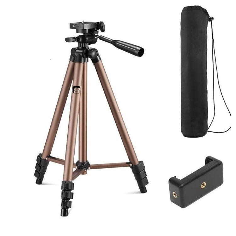 Fusion Prime SnapShot 3130 Aluminum Tripod (133CM) | Universal Lightweight Camera & Mobile Tripod Stand with Phone Holder Mount & Carry Bag – Compatible with Smartphones, GoPro & DSLR Cameras (Black) Fusion Prime
