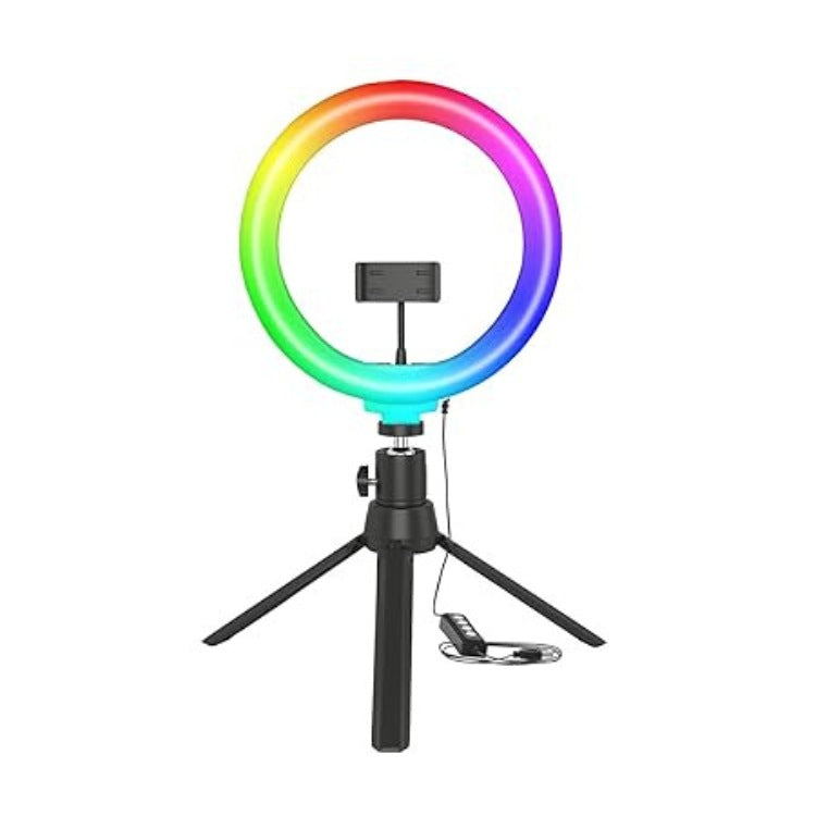 Fusion Prime GlowRing 12" RGB Ring Light | Mini Tripod, 18 RGB Modes, Dimmable Lighting for Reels, Makeup & Vlogs Fusion Prime